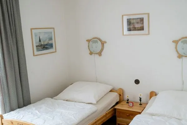 Schlafzimmer Haus Düne 5 Wohnung 2
