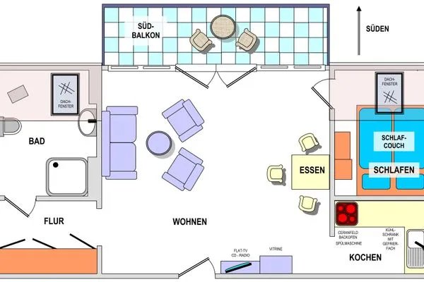 Grundriss Zedeliusstraße 14 Ausguck Whg. 11