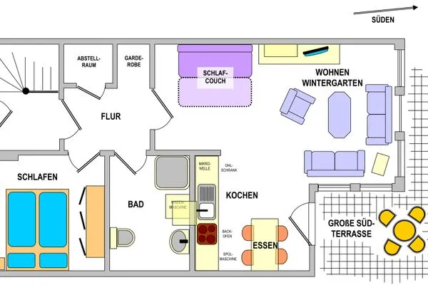 Grundriss Landhaus Heine Auszeit Whg. 02