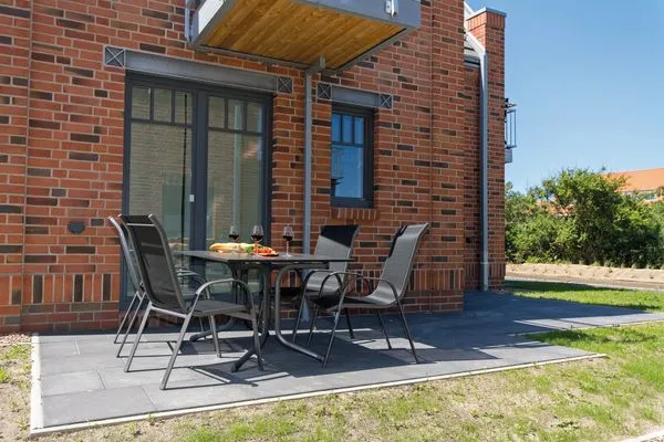 Terrasse Bootshaus Bootshaus IV Whg. 01 Bootsmann