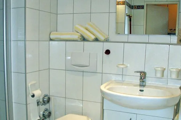 Dusche ebenerdig Dünenschlösschen Dünenschlösschen Whg. 01