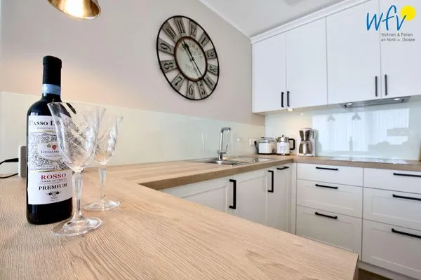 Küche / Küchenzeile Villa Petersen Ferienwohnung Strandliebe