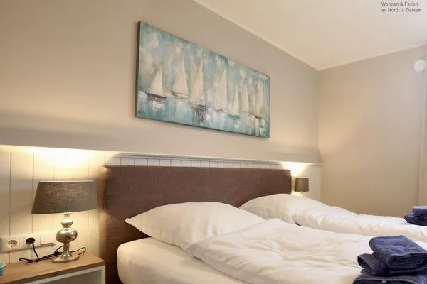 Schlafzimmer Villa Petersen Ferienwohnung Strandliebe