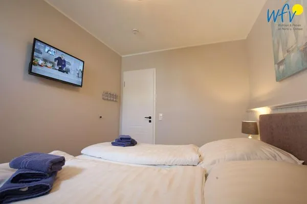 Schlafzimmer Villa Petersen Ferienwohnung Strandliebe