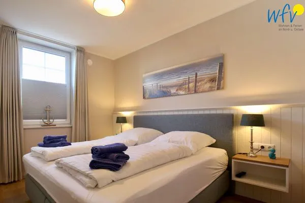 Schlafzimmer Villa Petersen Ferienwohnung Strandliebe
