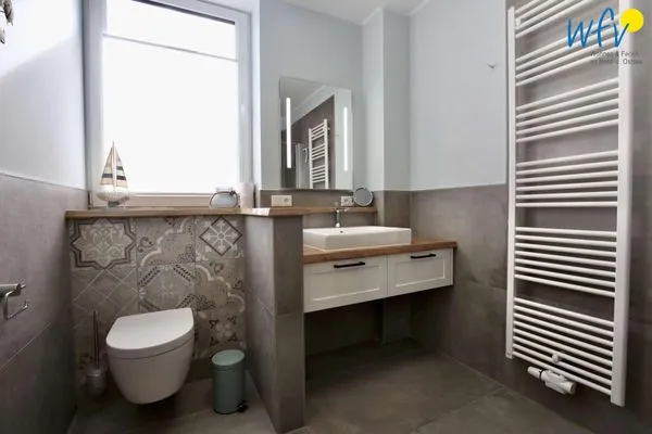 Badezimmer Villa Petersen Ferienwohnung Strandliebe