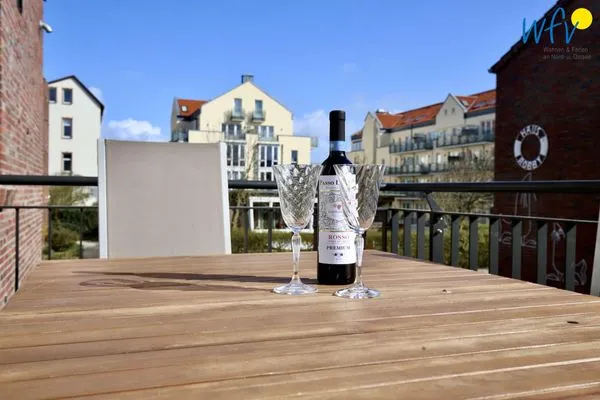 Balkon Villa Petersen Ferienwohnung Strandliebe