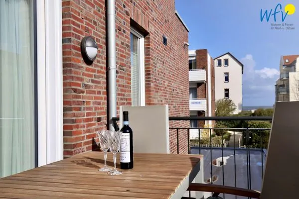 Balkon Villa Petersen Ferienwohnung Strandliebe