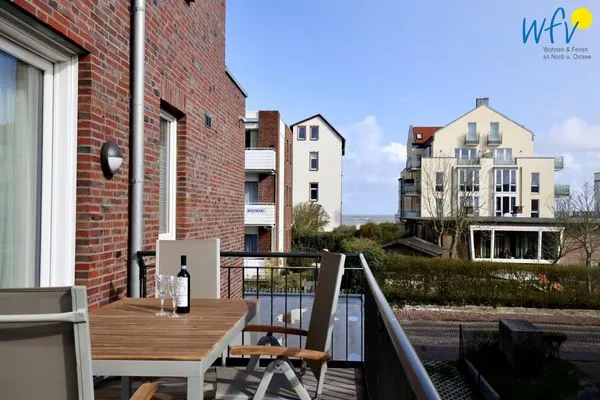 Balkon Villa Petersen Ferienwohnung Strandliebe