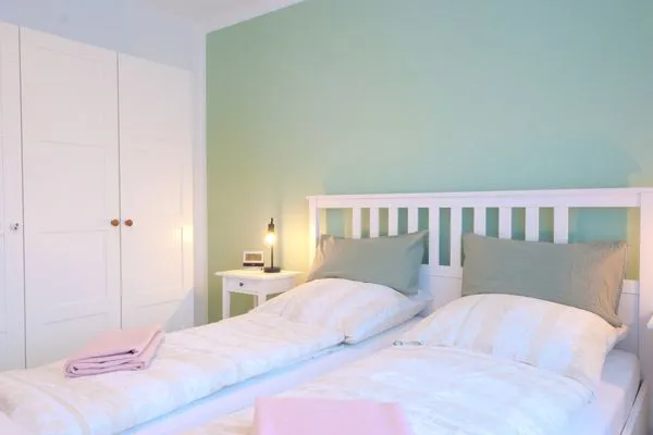 1.Schlafzimmer  Ferienwohnung Ebbe