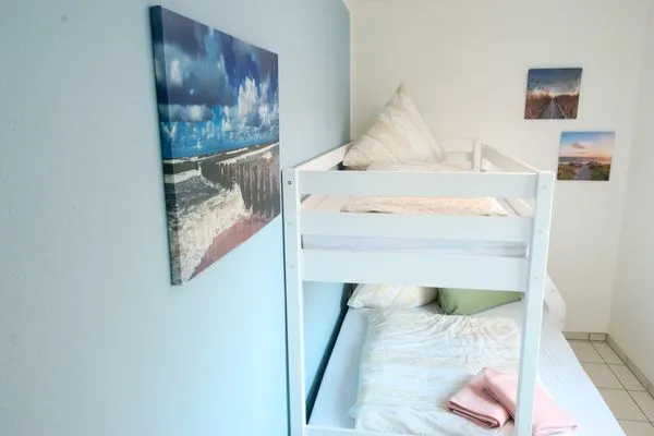 2.Schlafzimmer  Ferienwohnung Ebbe