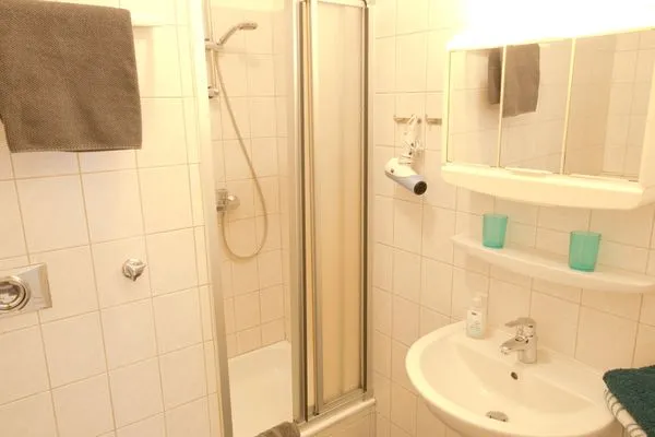 Badezimmer  Ferienwohnung Ebbe