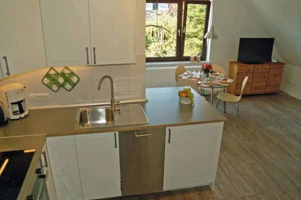 offene Küche zum Wohnzimmer Haus Friese Haus Friese 5 Whg. 02 Friesenbrise