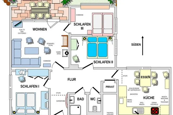 Grundriss Haus Möller Haus Möller Whg. 01 Melisande