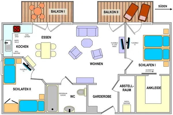 Grundriss Kapitänshaus Kapitänshaus Whg. 07