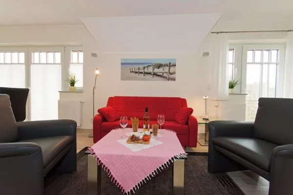 Wohnzimmer Kapitänshaus Kapitänshaus Whg. 07