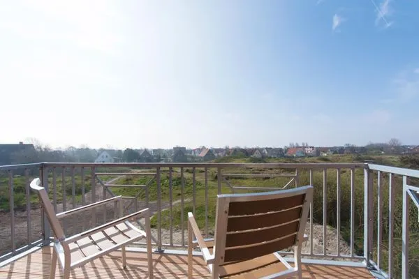 Balkonblick nach Süden Kapitänshaus Kapitänshaus Whg. 10 Düne Süd