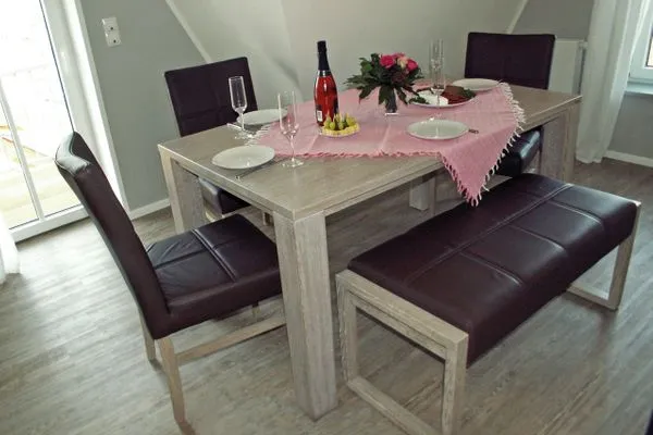 Eßbereich Kapitänshaus Kapitänshaus Whg. 12 meerZEIT