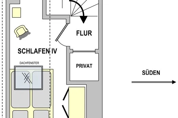 Dachgeschoß  Käpt'n Seebär Whg. 01