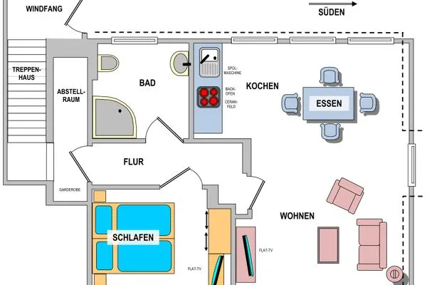 Grundriss Haus Schwalbennest Haus Schwalbennest Whg. 02