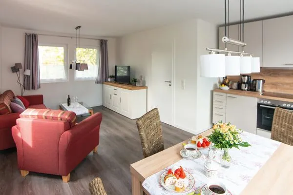 Wohnzimmer und Eßbereich Haus Schwalbennest Haus Schwalbennest Whg. 02