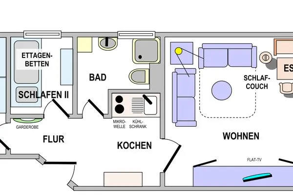 Grundriss Haus Seeluft Haus Seeluft Whg. 24 Friesenkoje