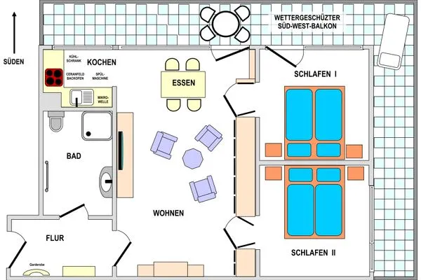 Grundriss Haus Seeluft Haus Seeluft Whg. 29