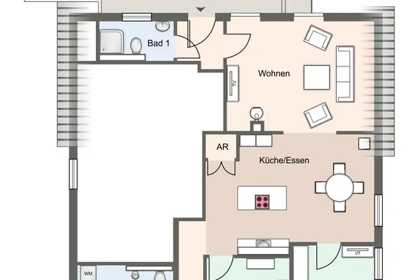 Dorf Domizil Appartement Ole Koopmanns-Huus SPO Dorf - Grundriss