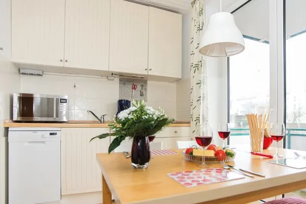 offene Küche mit Eßbereich Haus Klippersteven Haus Klippersteven Whg. 08 Seestern