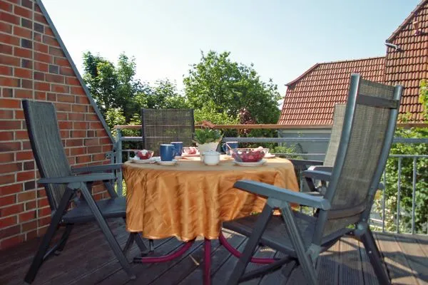 Balkon Landhaus Heine Sonnendeck Whg. 01