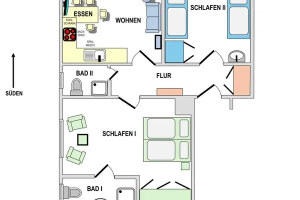 Grundriss Haus Sonnenschein Haus Sonnenschein Whg. 03