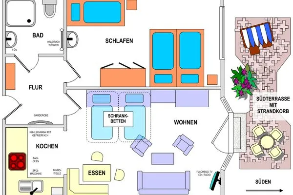 Grundriss Haus Südwind Haus Südwind Whg. 04