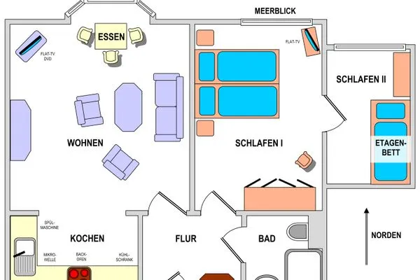 Grundriss Haus Südwind Südwind Whg. 16