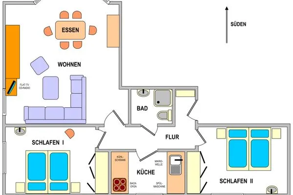 Grundriss Haus Südwind Haus Südwind Whg 22 Sanfte Brise