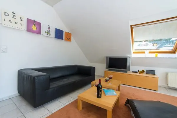 Wohnzimmer Bootsweg 8 Vorderdeck Whg. 05