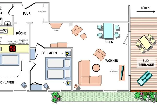 Grundriss Haus Wattblick Haus Wattblick Whg. 03