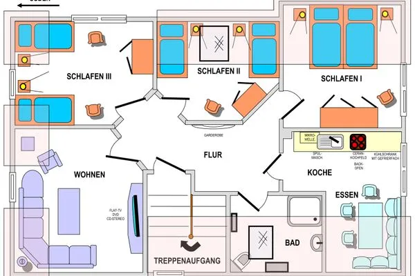 Grundriss  Haus Zoeke Whg. 01