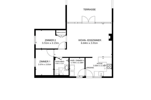 Grundriss Ferienhaus Immi´s Hus, Holnis an der Ostsee  Immi's Hus - Ferienhaus am Ostseestrand