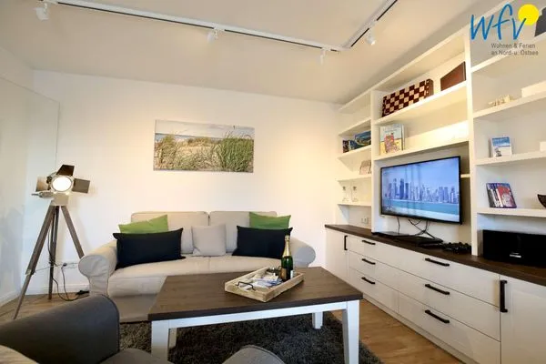 Wohnzimmer / Fernseher mit Amazon Fire TV Stick Villa Drees Quartier 7