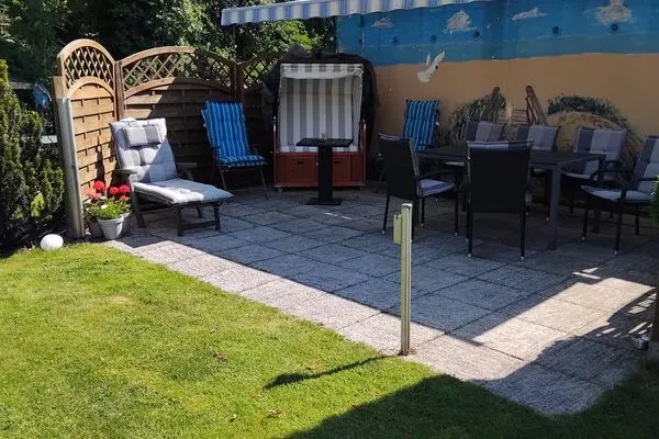 Terrasse  Ferienwohnung Feddersen