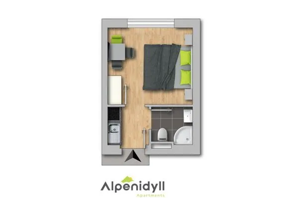 Grundriss 2D  City Dream 2 by Alpenidyll Apartments
