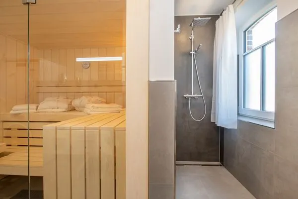 Badezimmer  Heringsmöwe im Haus Dünenlust