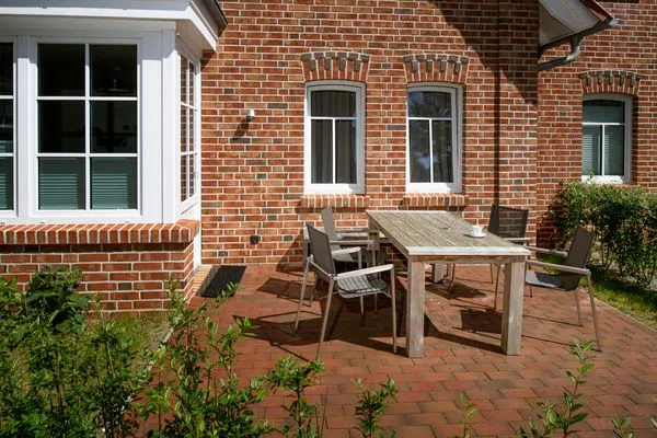 Terrasse  Heringsmöwe im Haus Dünenlust