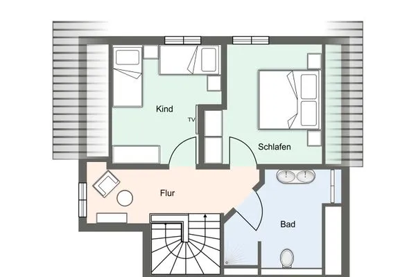 Reetdachhaus Friesenkate Reetdachhaus Friesenkate SPO Dorf - Grundriss