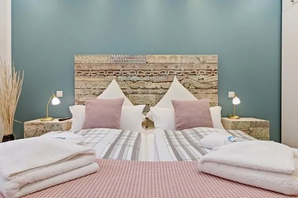 Bett  Wald & Meer Apartments, FeWo III: Waldduft