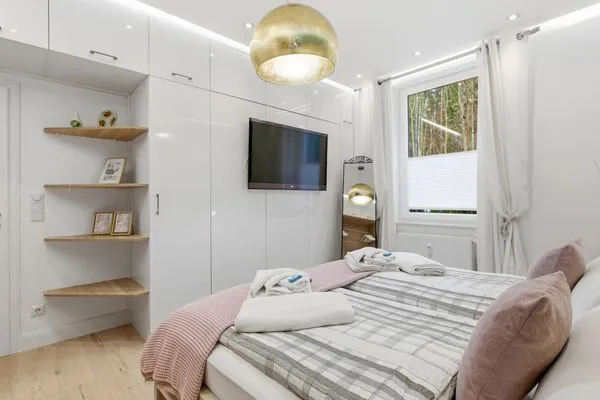 Schlafzimmer  Wald & Meer Apartments, FeWo III: Waldduft