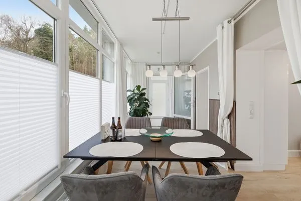 Wohnzimmer  Wald & Meer Apartments, FeWo III: Waldduft