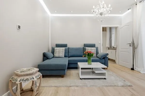 Wohnzimmer  Wald & Meer Apartments, FeWo III: Waldduft