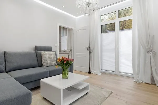 Wohnzimmer  Wald & Meer Apartments, FeWo III: Waldduft