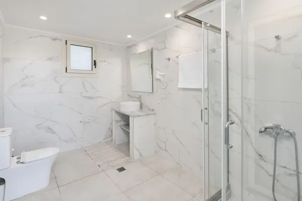 Badezimmer  Villa Korfiatissa